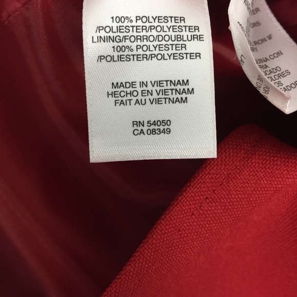 QMack Red 2-Button Blazer size 2 - Picture 6 of 8